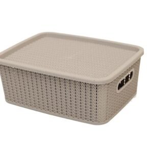 Cesto Ratan Cinza Concreto 12,5 lts
