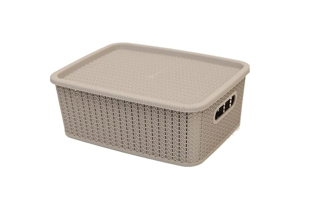 Cesto Ratan Cinza Concreto 12,5 lts