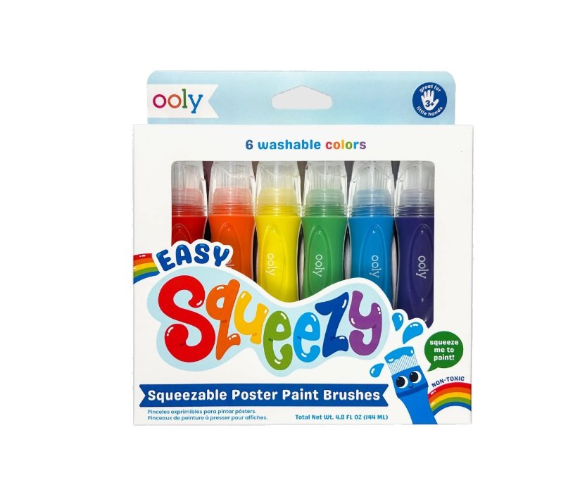 Wero Squeezy Paint Brush- Témperas con punta de Pincel x6