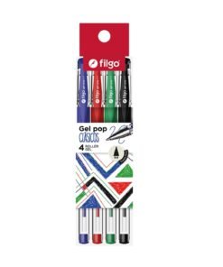 Filgo Bolígrafo Gel Pop x4 Clásicos
