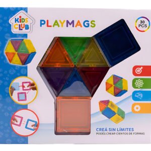 Bloques Magnéticos PlayMags 30pcs ¡Crea sin Limites!