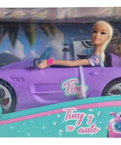Muñeca Tiny y su Auto Deportivo Violeta