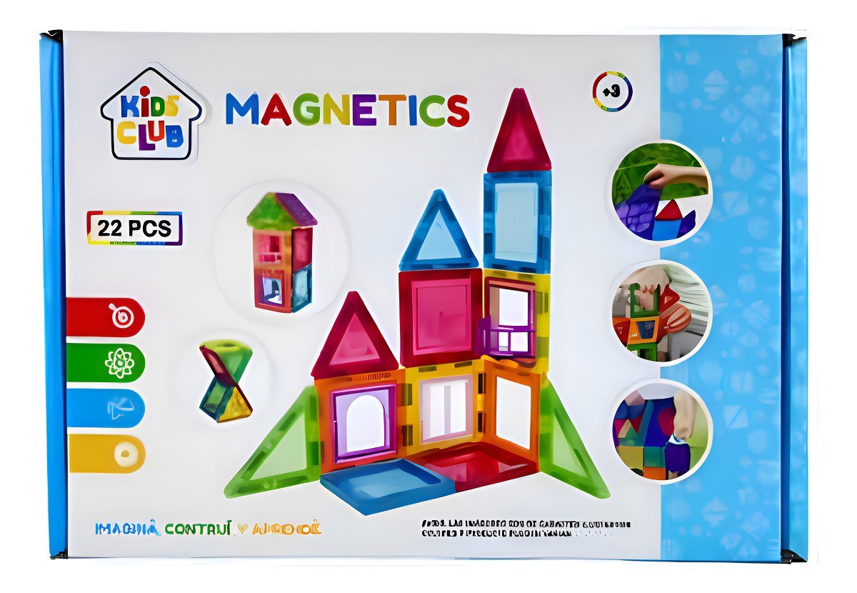 Bloques Magnéticos Playmags 22pcs ¡Crea sin Limites!