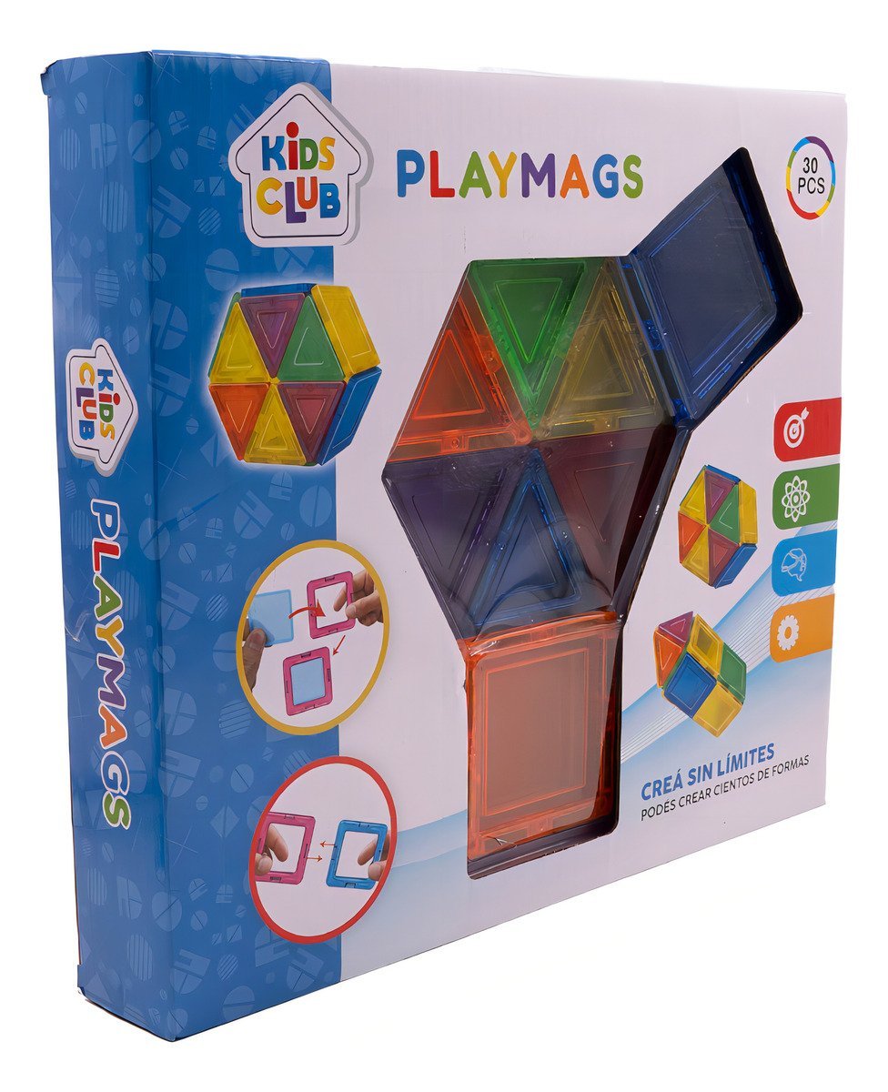 Bloques Magnéticos PlayMags 30pcs ¡Crea sin Limites! - Imagen 2