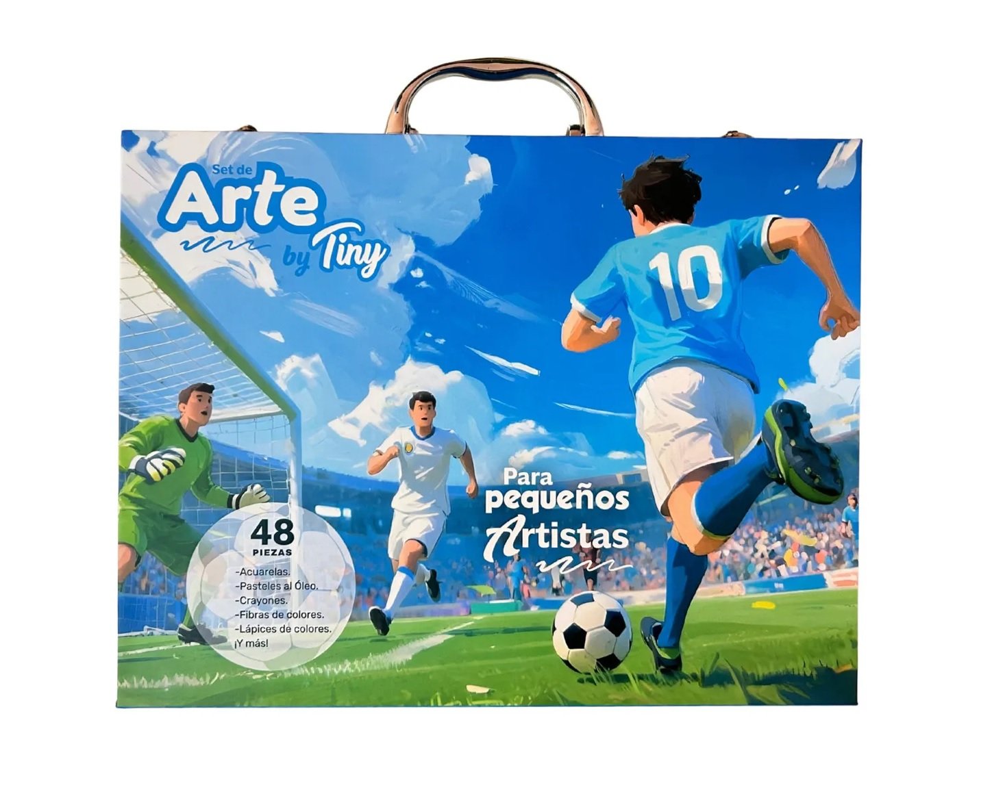 Set De Arte Futbol By Tiny ¡para Pequeños Artistas! 48pcs