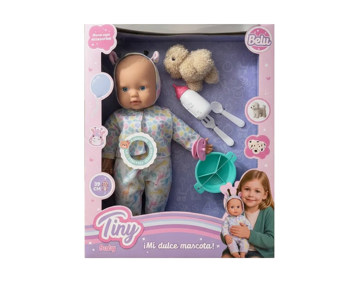 Tiny Baby Muñeca Belu ¡mi Dulce Mascota!