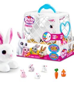 Zuru Pets Alive Peluche Mamá Coneja Y Baby Surprise Blanco