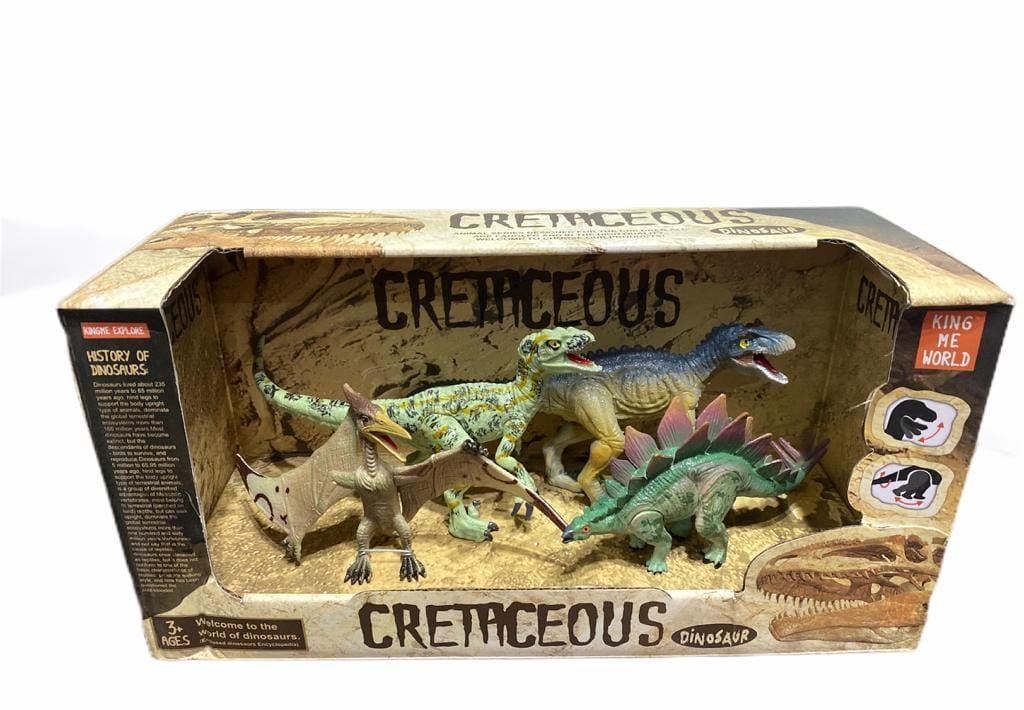 TFF Set Dinosaurios Chico X4 Con Velociraptor