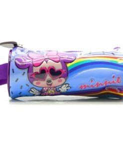 Cresko Cartuchera Tubo un Cierre Minnie color violeta KM279