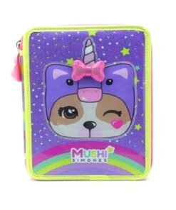 Mushi Simones Cartuchera Set Escolar Un Piso Unicornio Verde SI525