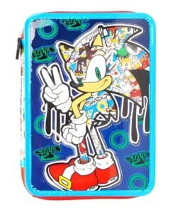 Cresko Cartuchera Set Escolar un Piso Sonic SO218