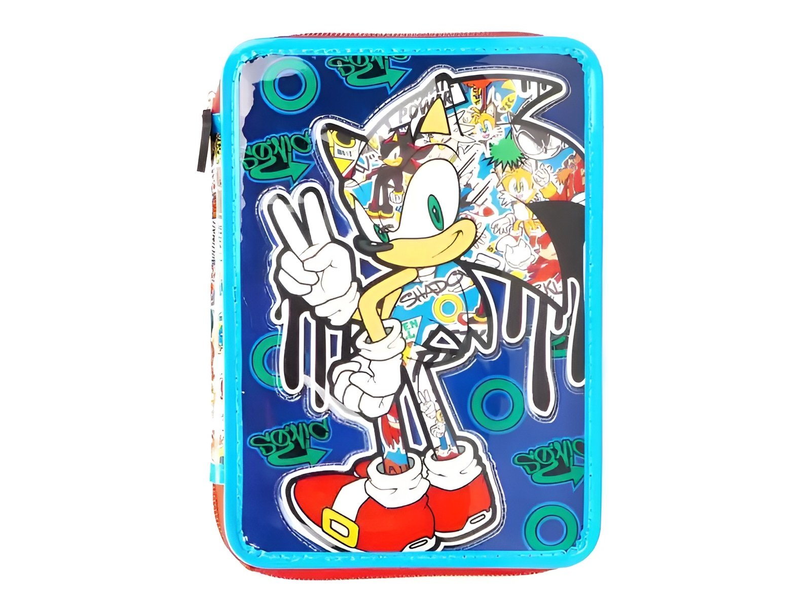 Cresko Cartuchera Set Escolar un Piso Sonic SO218