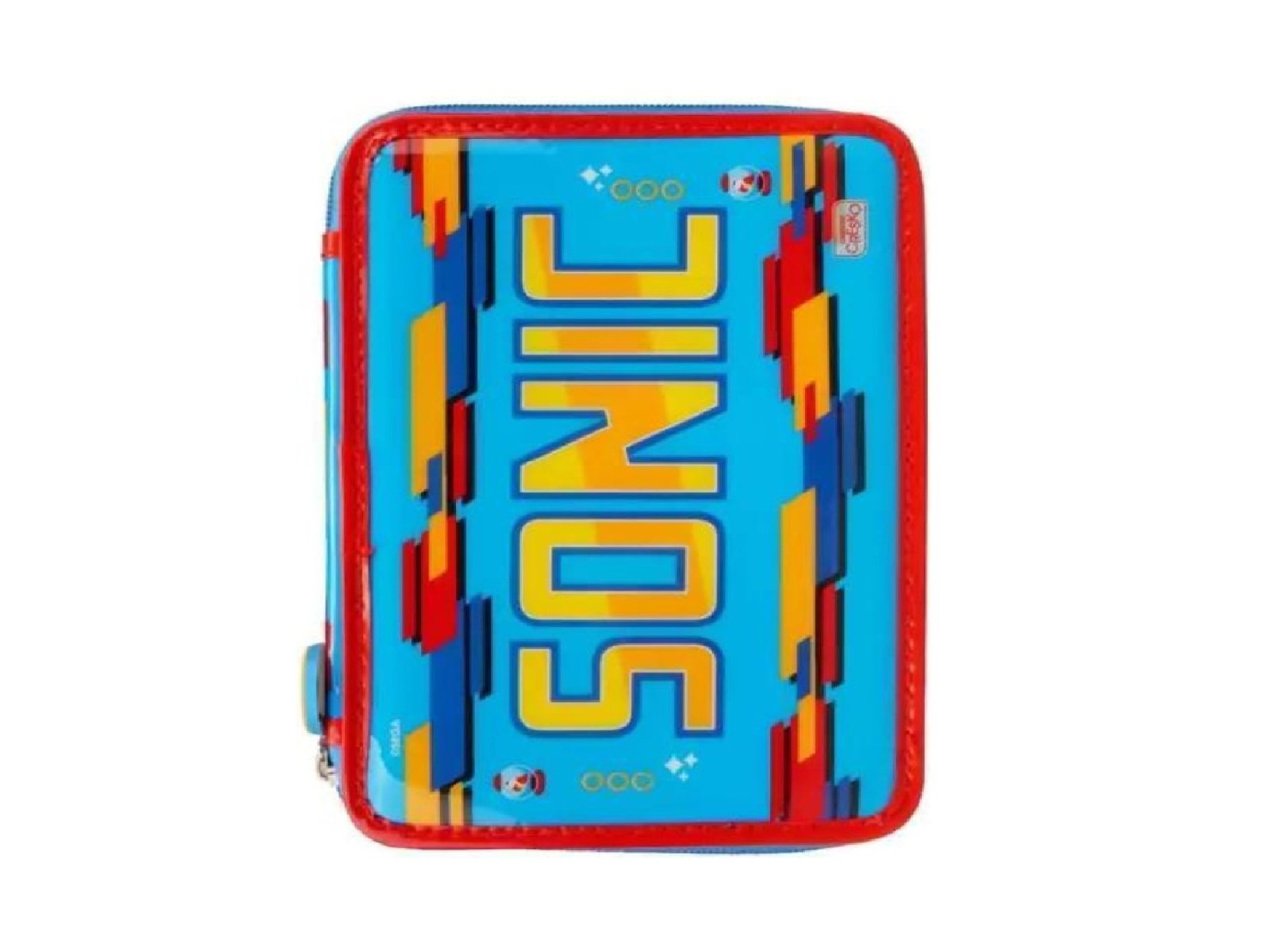 Cresko Cartuchera Set Escolar un Piso Sonic Azul SO217 - Imagen 2