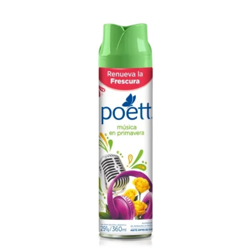 Poett aromatizante de ambientes 360ml Musica en Primavera