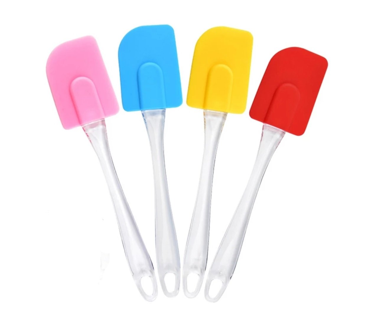 Espatula de Silicona c/ Mango transparente