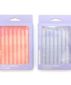 City girl cepillos para cejas y pestañas x8