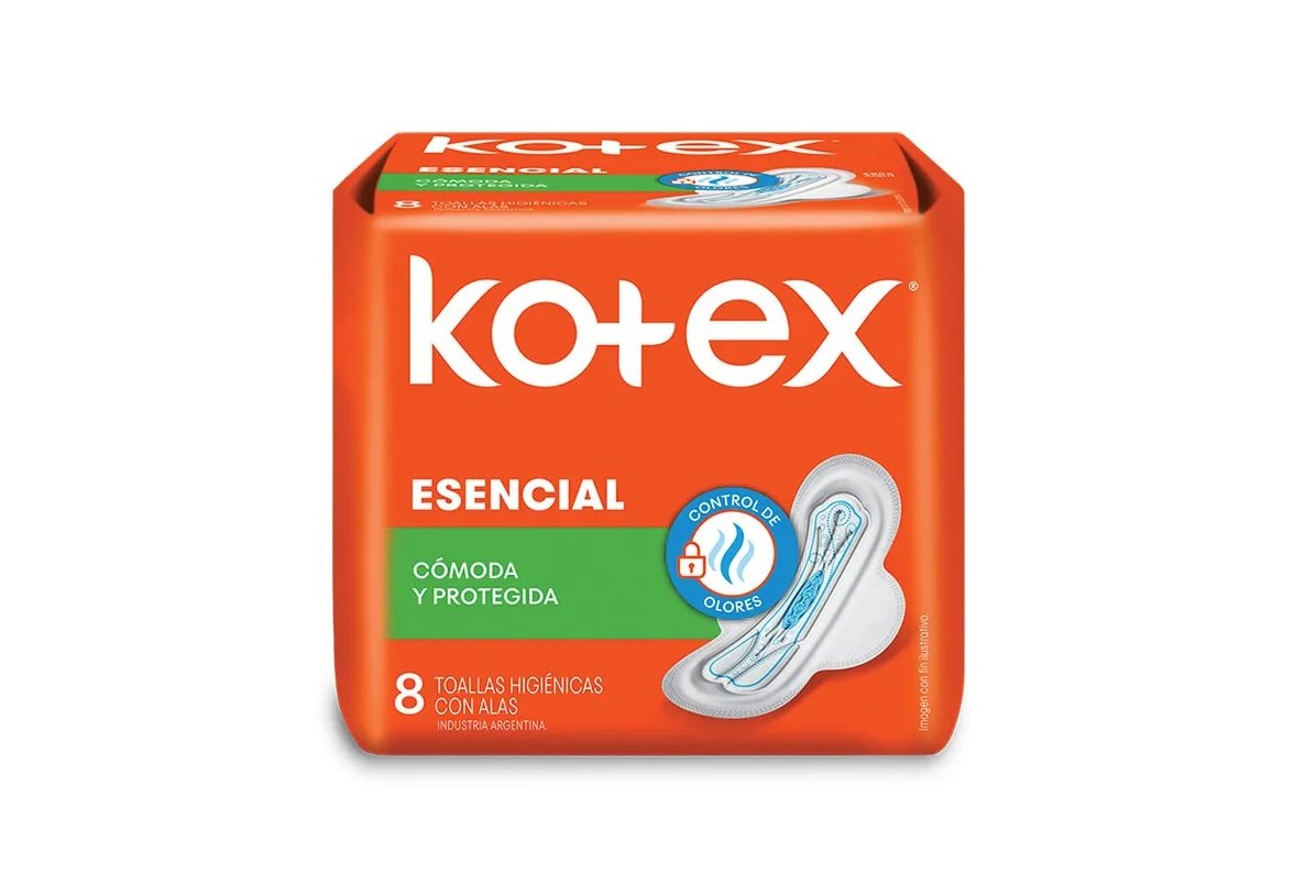 Kotex Toallitas Esencial x8