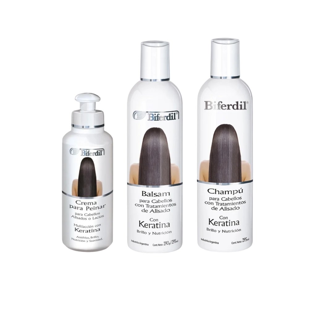 Combo Biferdil Keratina Brillo y nutrición completo