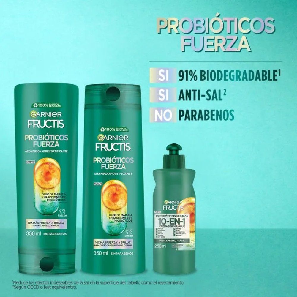 Combo capilar Fructis Prebióticos Fuerza completo - Imagen 3