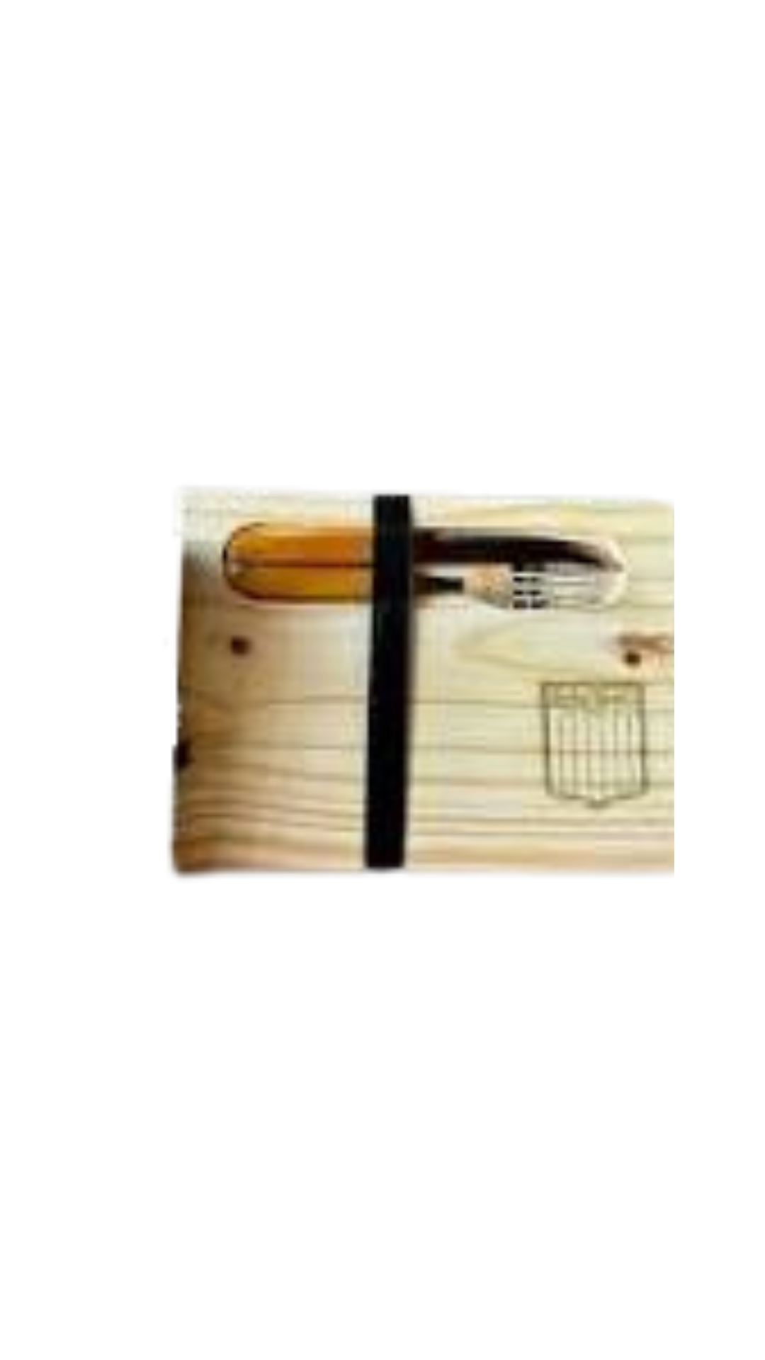Tabla De Madera con Cubiertos