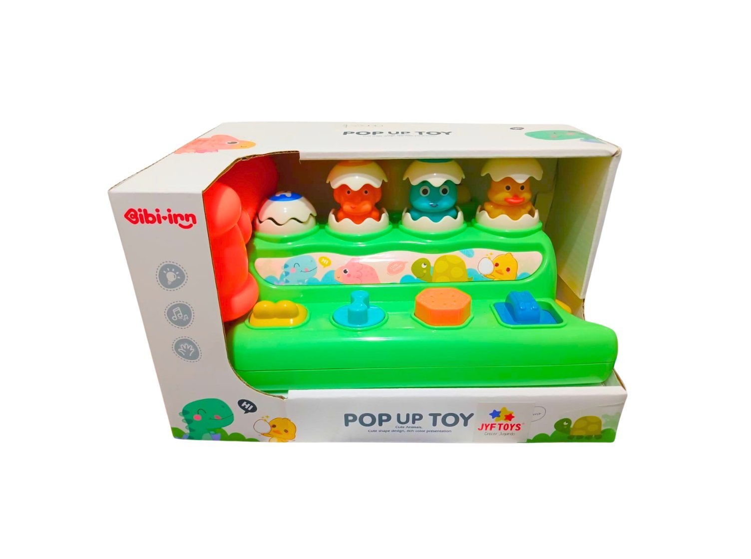 Juguete Pop Up Dinosaurios Didáctico Para Bebés