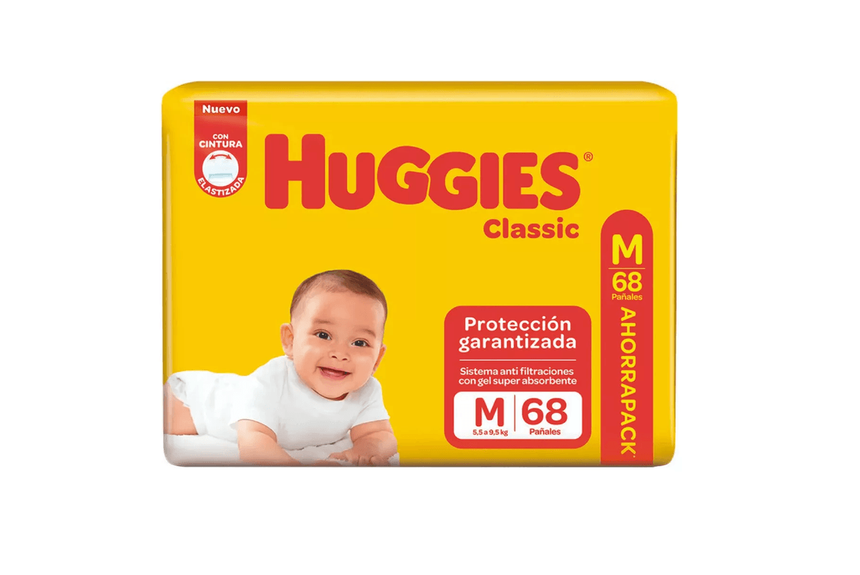 Huggies Classic Pack Ahorro M x68