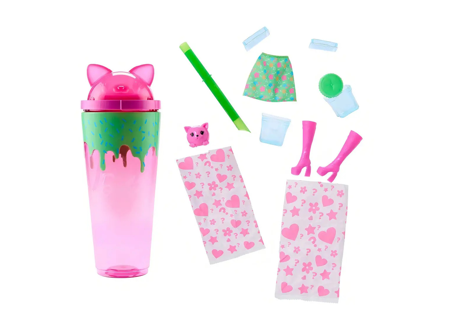 Barbie POP Reveal con Squishy pet Rosa - Imagen 3