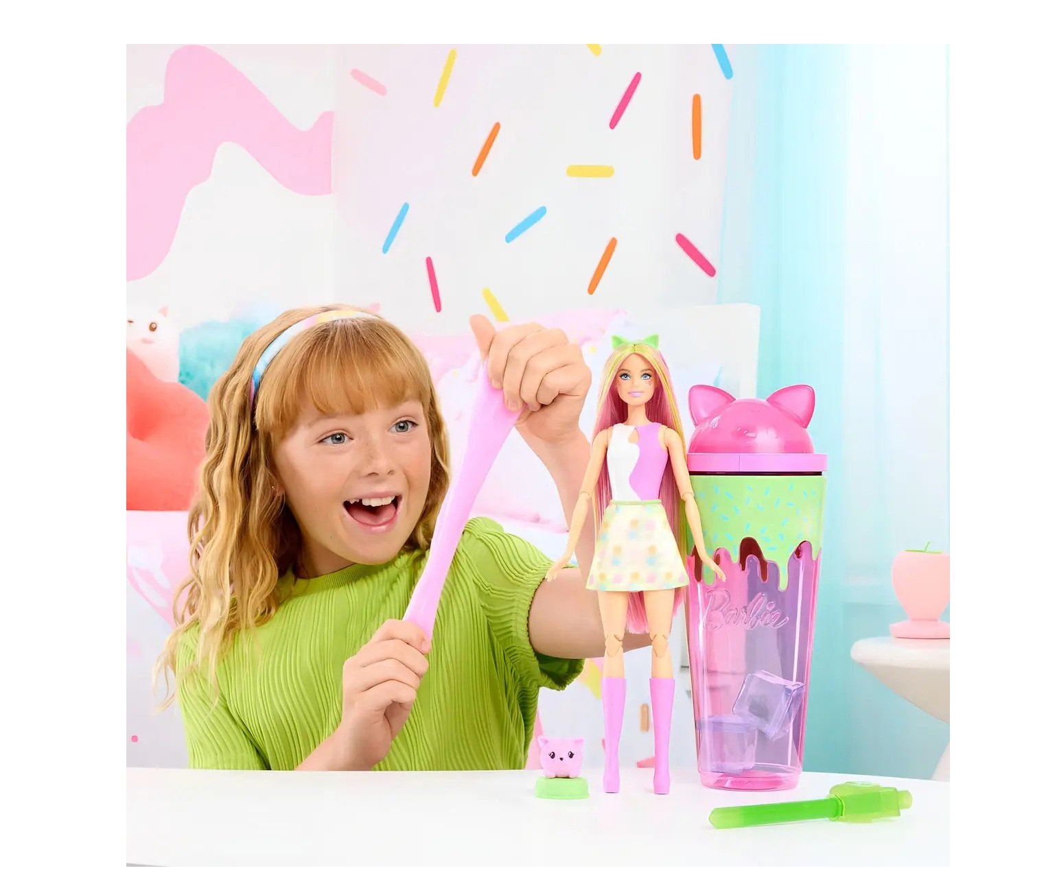 Barbie POP Reveal con Squishy pet Rosa - Imagen 4