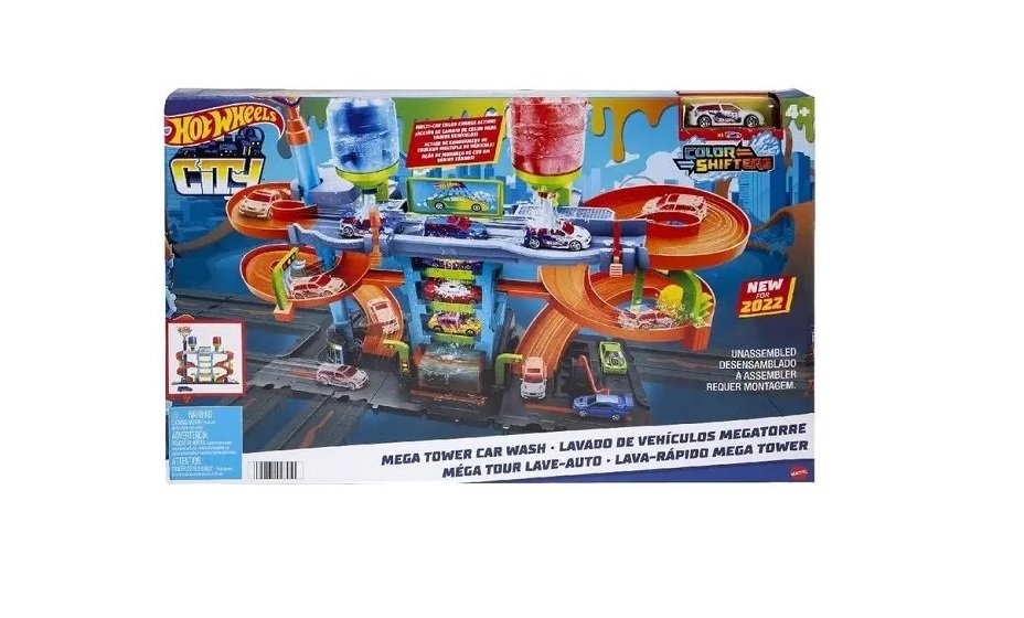 Hot Wheels Lavado de Vehiculos Megatorre