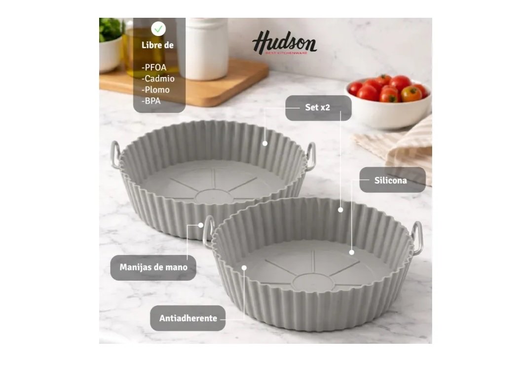Hudson Contenedores para Air Fryier - Imagen 2