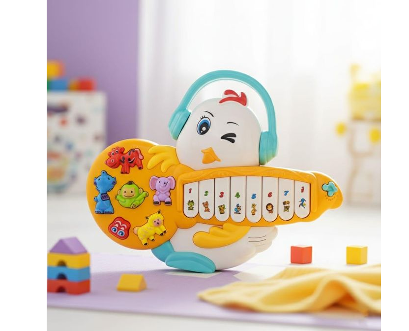 Piano Musical Didáctico Pollito para Bebés con Sonidos - Imagen 2