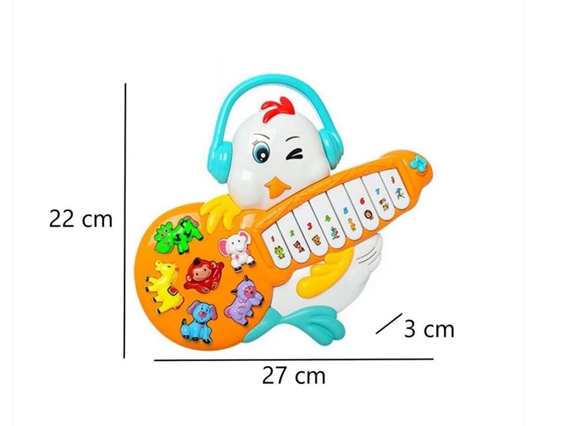 Piano Musical Didáctico Pollito para Bebés con Sonidos - Imagen 3