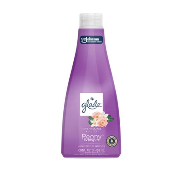 Glade Home Fragance Repuesto x400ml Peony Whisper
