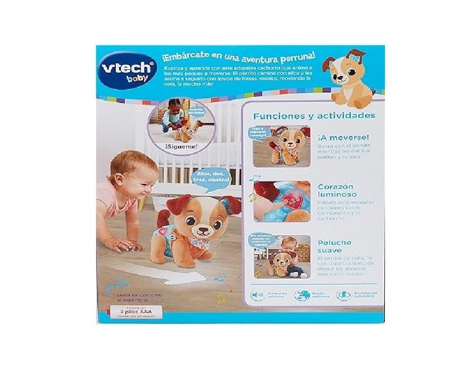 VTech Cachorrito Pasitos Baby Mascota de Peluche - Imagen 2