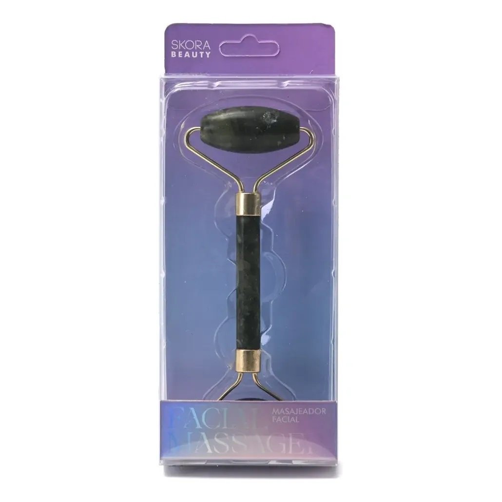 Rodillo Roller Facial Simil Jade Doble Skincare