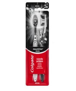 Cepillo Colgate Max White Carbon Pack x2