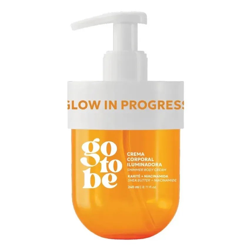 Go To Be Body Cream With Shimmer Glow In Progress 240ml
