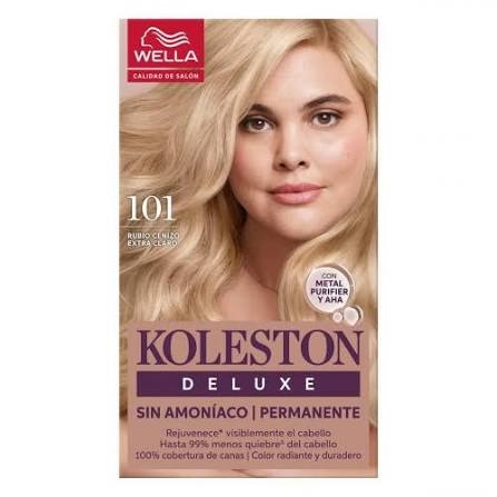 Koleston Deluxe Sin Amoníaco Kit Nº 101 Rubio Cenizo Extra Claro