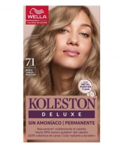 Koleston Deluxe Sin Amoníaco Kit Nº 71 Rubio Cenizo Mediano