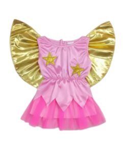 Disfraz Candela Hada Rosa con Alas Talle 1