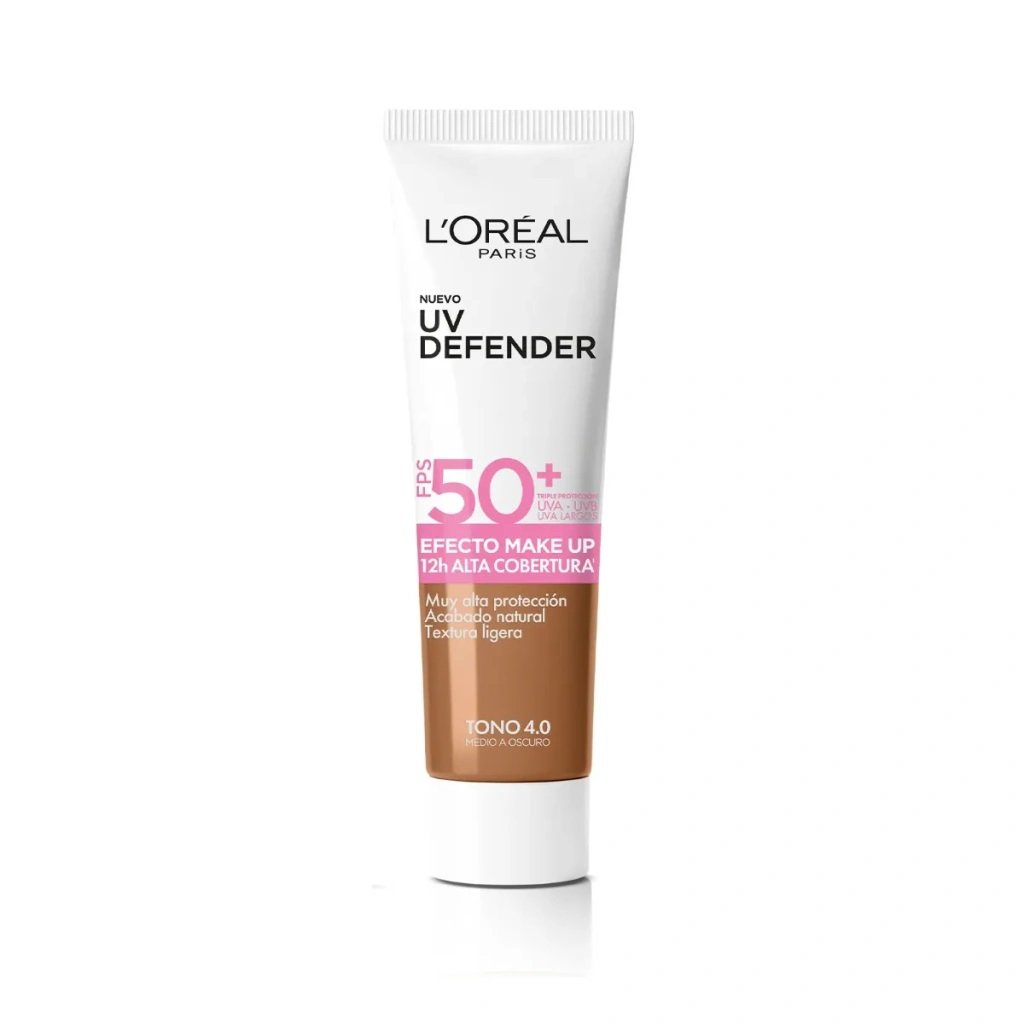 Loreal Paris Dermo Exp Uv Defender Efecto Make Up fps50 Tono 4.0 x 30 gr