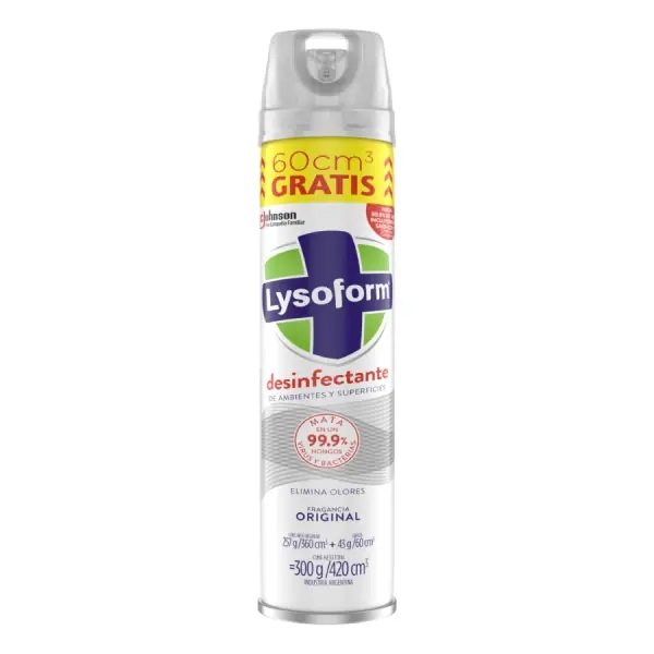Lysoform Desinfectante Aerosol x360 cm³ + 60cm³