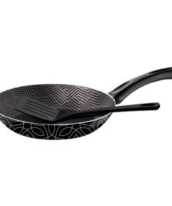 Sarten Teflon Tramontina Antiadherente Paris 20cm + Espatula Gris Oscuro Rombos