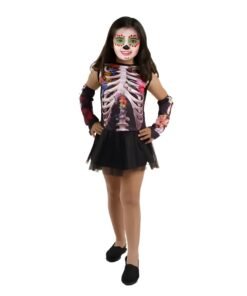 Disfraz Calaca Niña Candela Talle 1