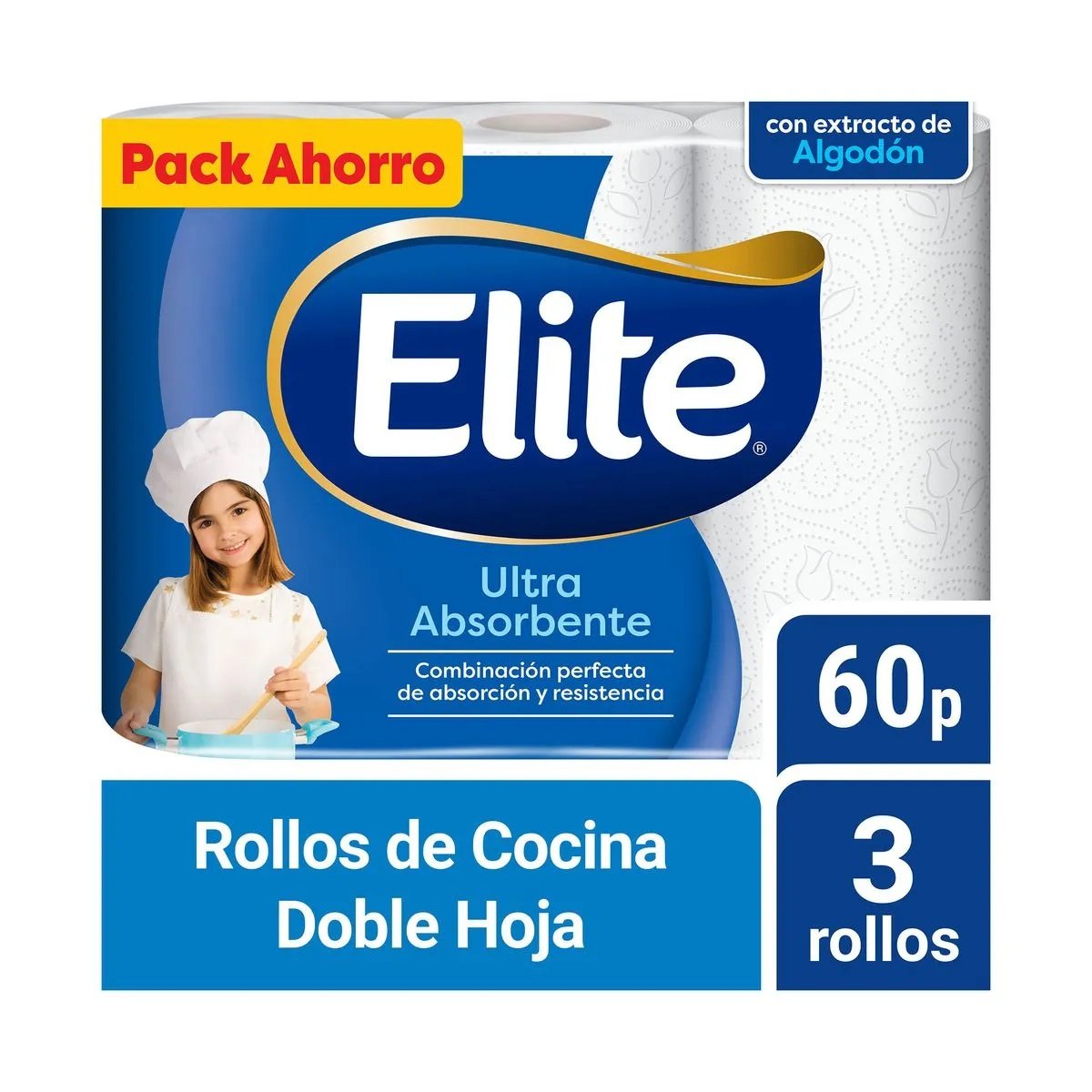 Rollo de Papel Elite Ultra Absorbente x3