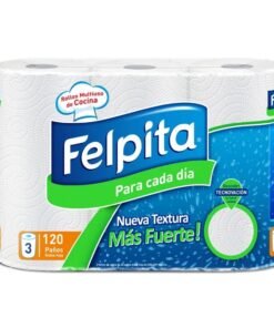 Felpita Rollos de Cocina x120 paños x3