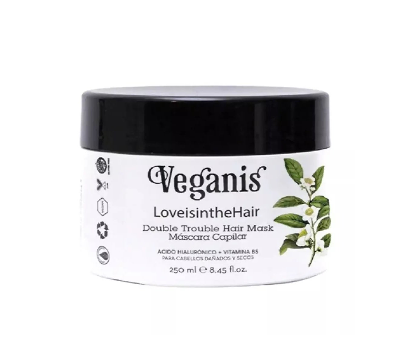 Veganis Mascara Capilar Ácido Hialuronico y Vitamina b5 x250ml