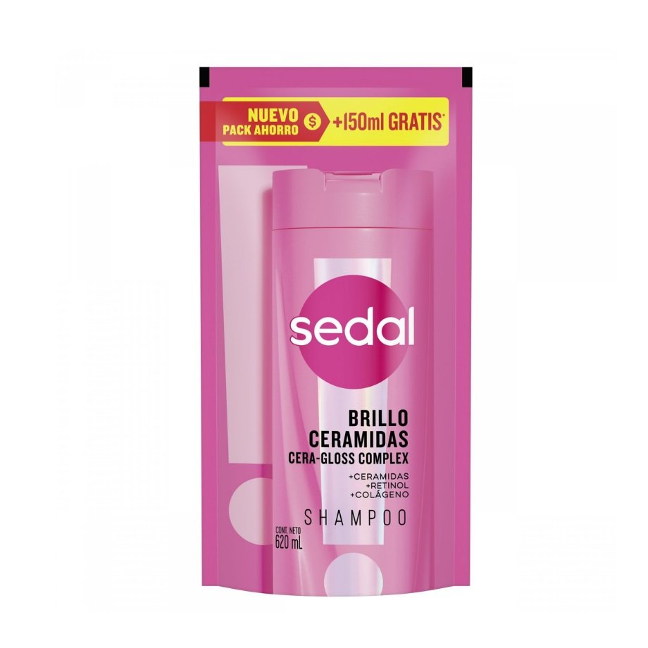 Sedal Shampoo Doypack Brillo Ceramidas x620ml