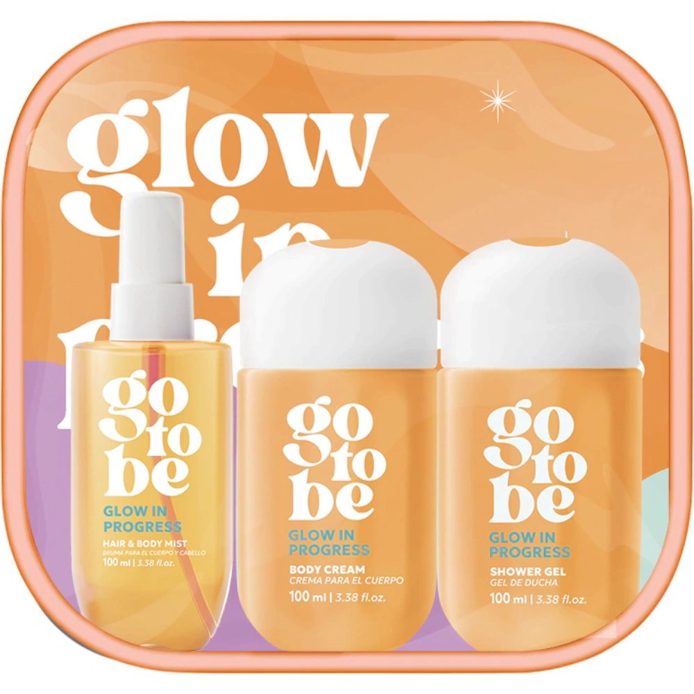 Set Go To Be Glow In Progress Body Mist + Body Cream + Shower Gel